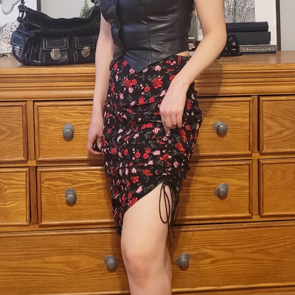 For Love & Lemons Drawstring Molly Midi Skirt - Picture 4 of 5